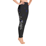 We The People Leggings (Black w/Blue Stars) - Militia 76